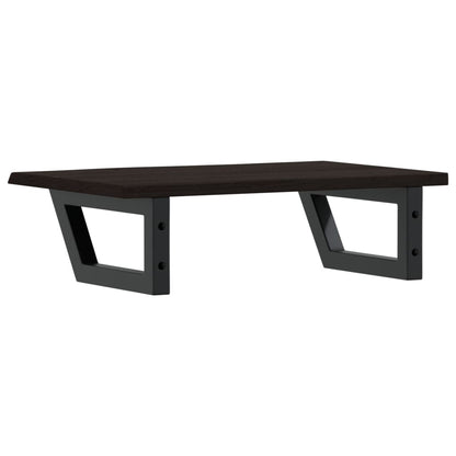 vidaXL Basin Shelf Wall Mounted Steel and Solid Wood Oak