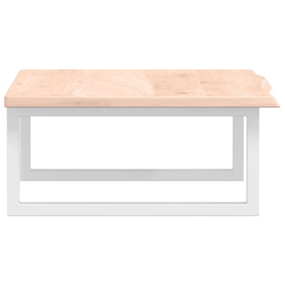 vidaXL Basin Shelf Wall Mounted Steel and Solid Wood Oak