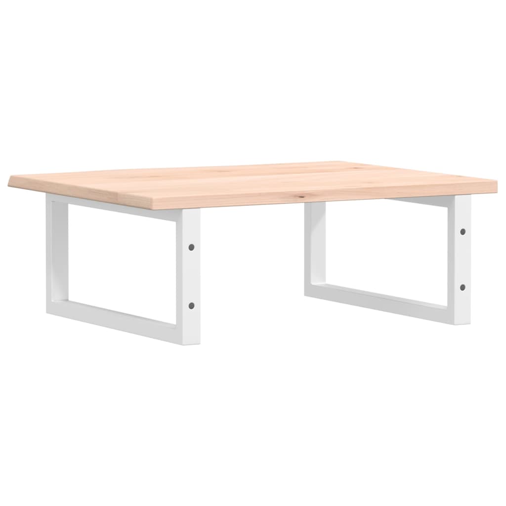 vidaXL Basin Shelf Wall Mounted Steel and Solid Wood Oak