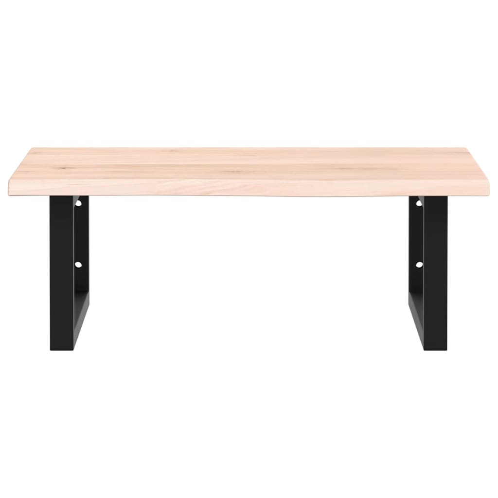 vidaXL Basin Shelf Wall Mounted Steel and Solid Wood Oak