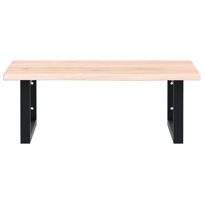 vidaXL Basin Shelf Wall Mounted Steel and Solid Wood Oak