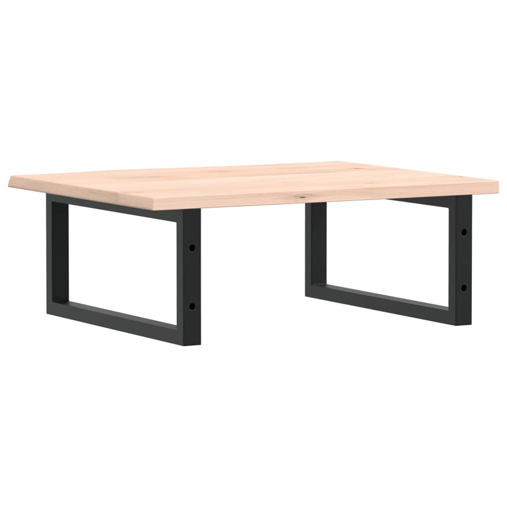 vidaXL Basin Shelf Wall Mounted Steel and Solid Wood Oak