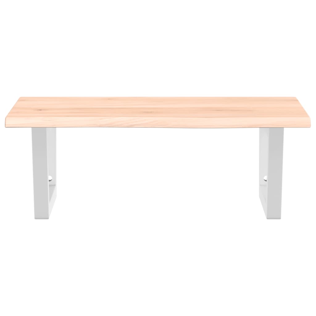 vidaXL Basin Shelf Wall Mounted Steel and Solid Wood Oak