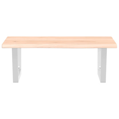 vidaXL Basin Shelf Wall Mounted Steel and Solid Wood Oak
