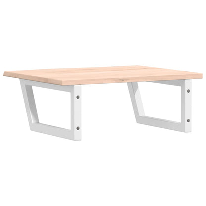 vidaXL Basin Shelf Wall Mounted Steel and Solid Wood Oak