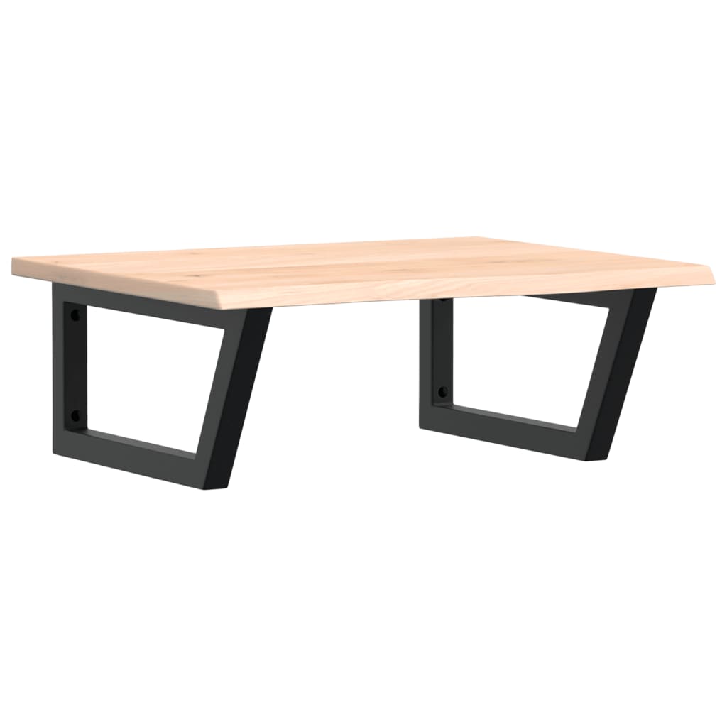 vidaXL Basin Shelf Wall Mounted Steel and Solid Wood Oak