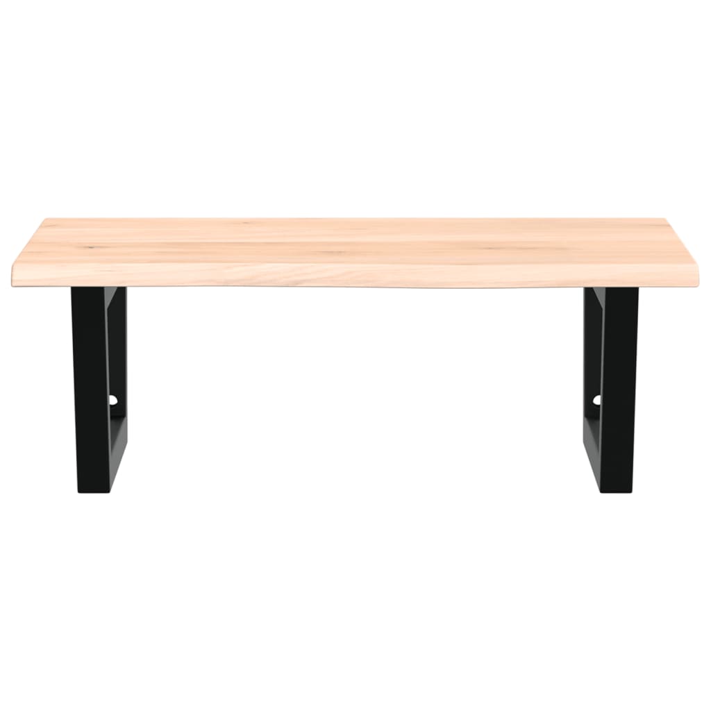 vidaXL Basin Shelf Wall Mounted Steel and Solid Wood Oak