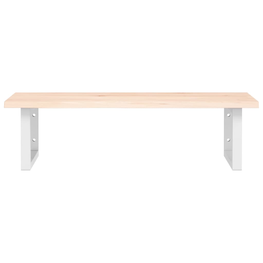vidaXL Basin Shelf Wall Mounted Steel and Solid Wood Oak