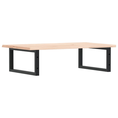 vidaXL Basin Shelf Wall Mounted Steel and Solid Wood Oak