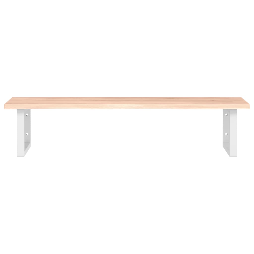 vidaXL Basin Shelf Wall Mounted Steel and Solid Wood Oak