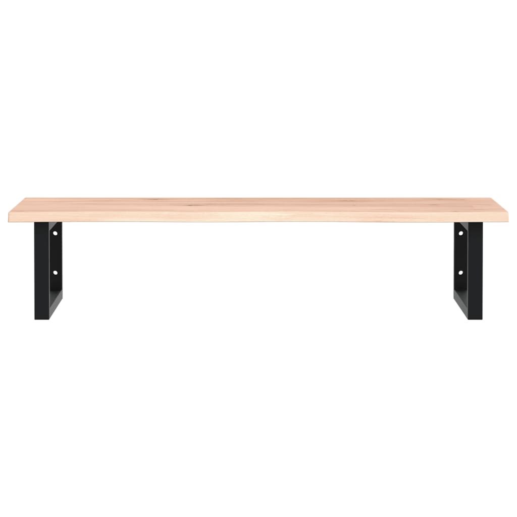 vidaXL Basin Shelf Wall Mounted Steel and Solid Wood Oak