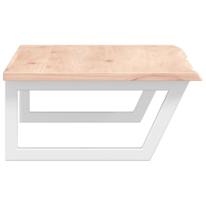 vidaXL Basin Shelf Wall Mounted Steel and Solid Wood Oak