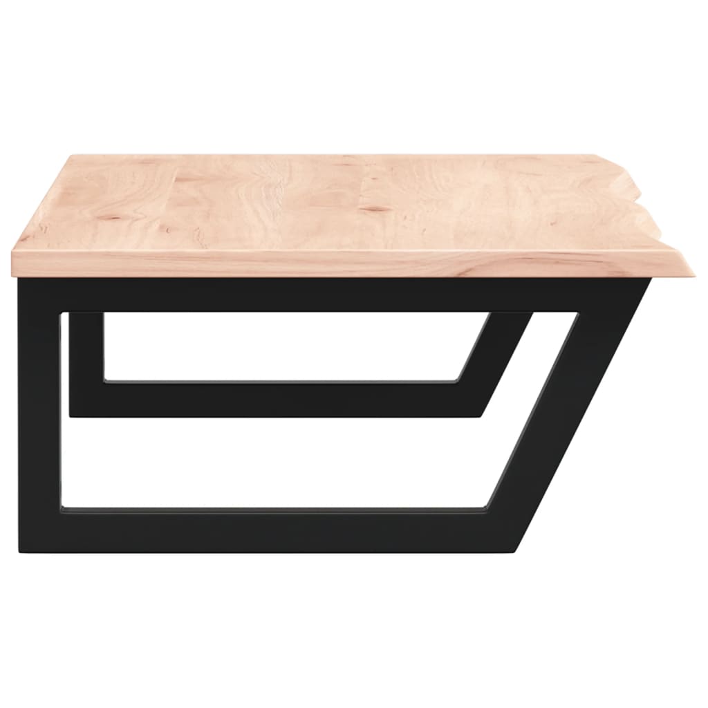 vidaXL Basin Shelf Wall Mounted Steel and Solid Wood Oak