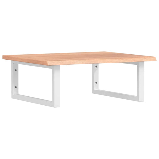 vidaXL Basin Shelf Wall Mounted Steel and Solid Wood Oak