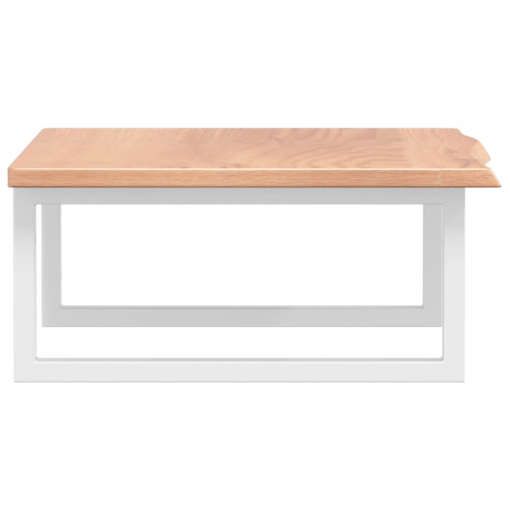 vidaXL Basin Shelf Wall Mounted Steel and Solid Wood Oak