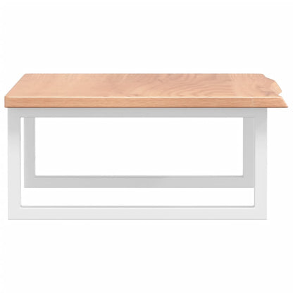 vidaXL Basin Shelf Wall Mounted Steel and Solid Wood Oak