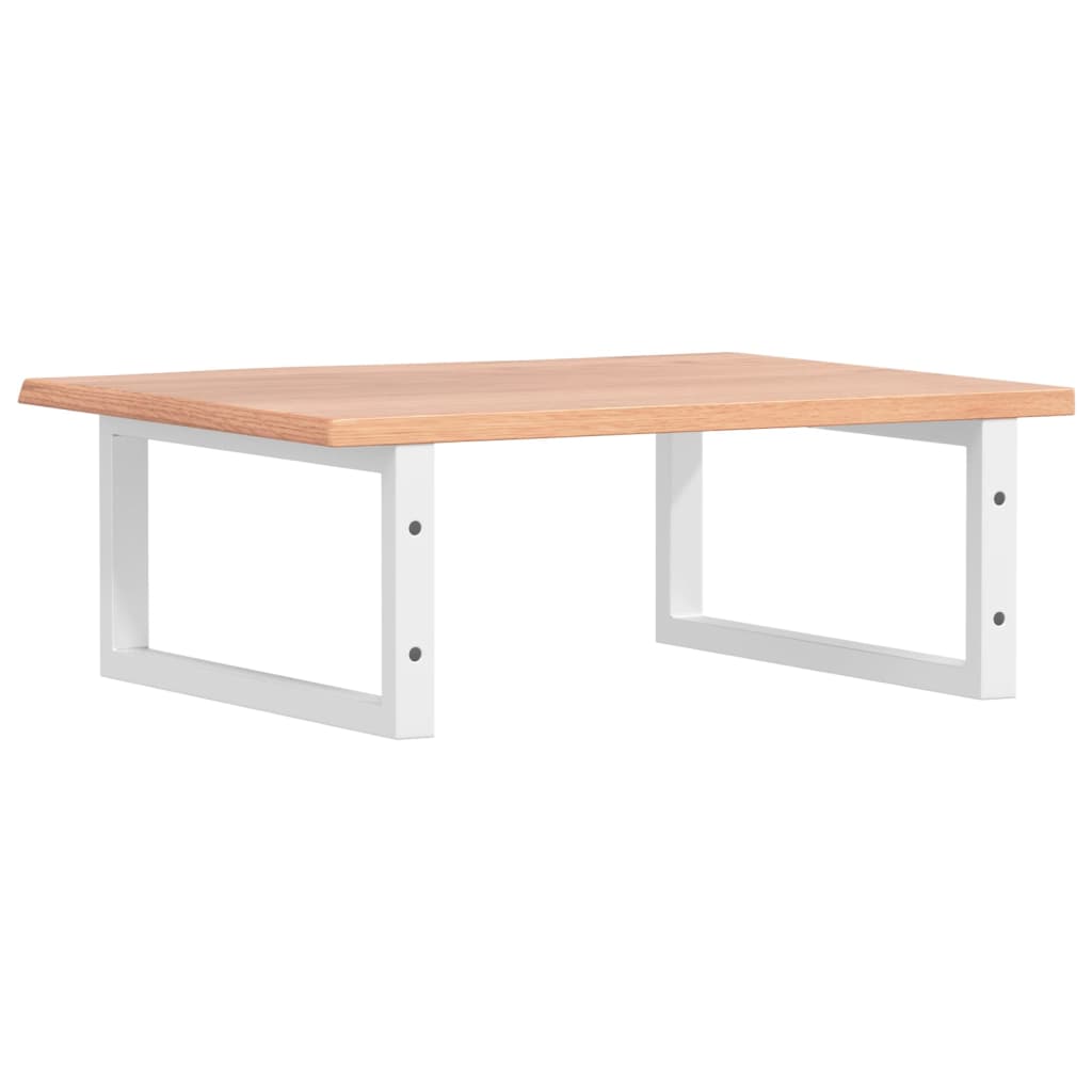 vidaXL Basin Shelf Wall Mounted Steel and Solid Wood Oak