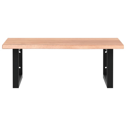 vidaXL Basin Shelf Wall Mounted Steel and Solid Wood Oak