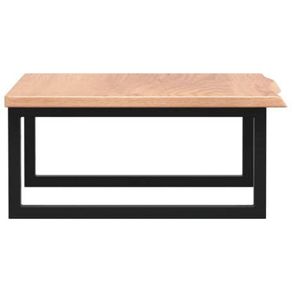 vidaXL Basin Shelf Wall Mounted Steel and Solid Wood Oak