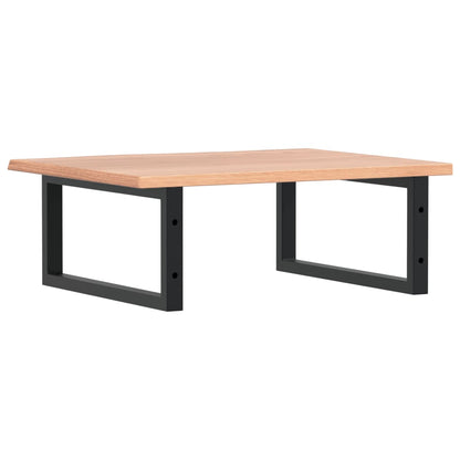 vidaXL Basin Shelf Wall Mounted Steel and Solid Wood Oak
