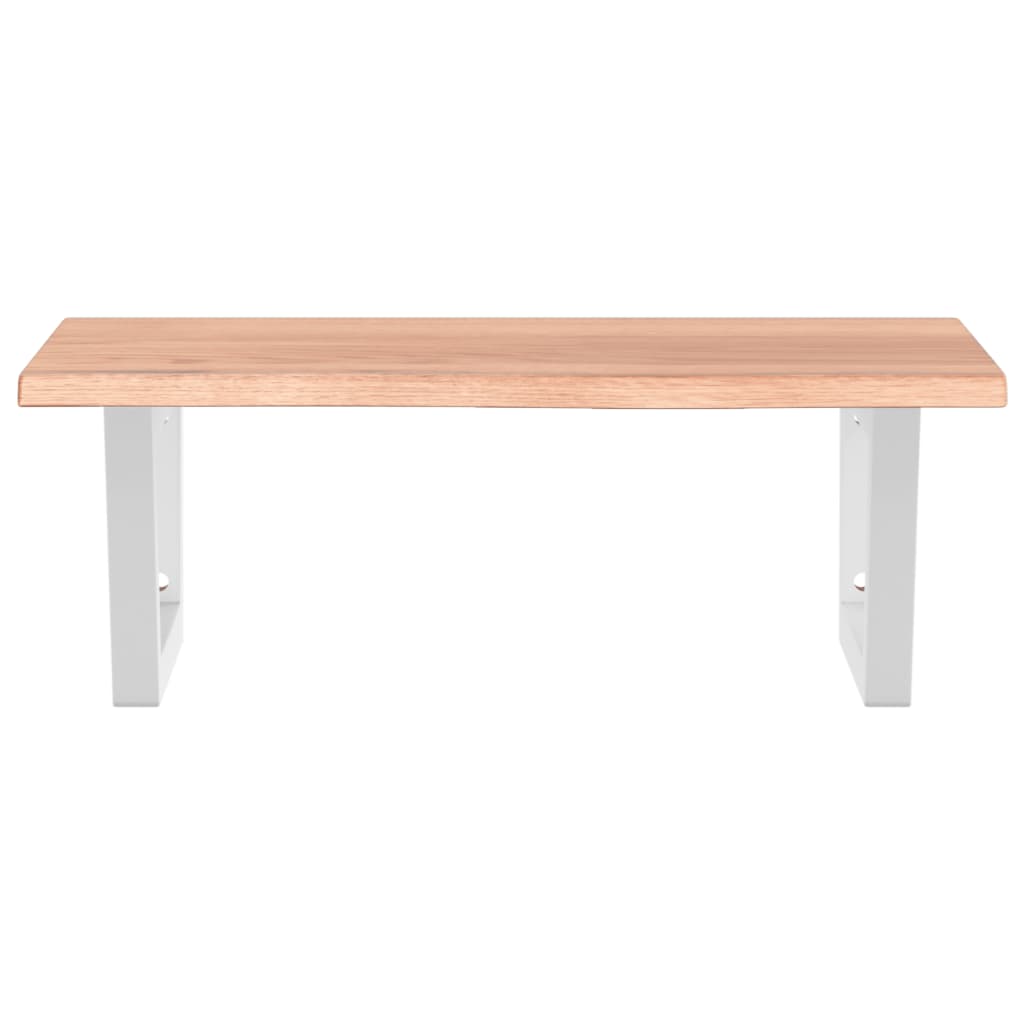 vidaXL Basin Shelf Wall Mounted Steel and Solid Wood Oak