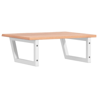 vidaXL Basin Shelf Wall Mounted Steel and Solid Wood Oak