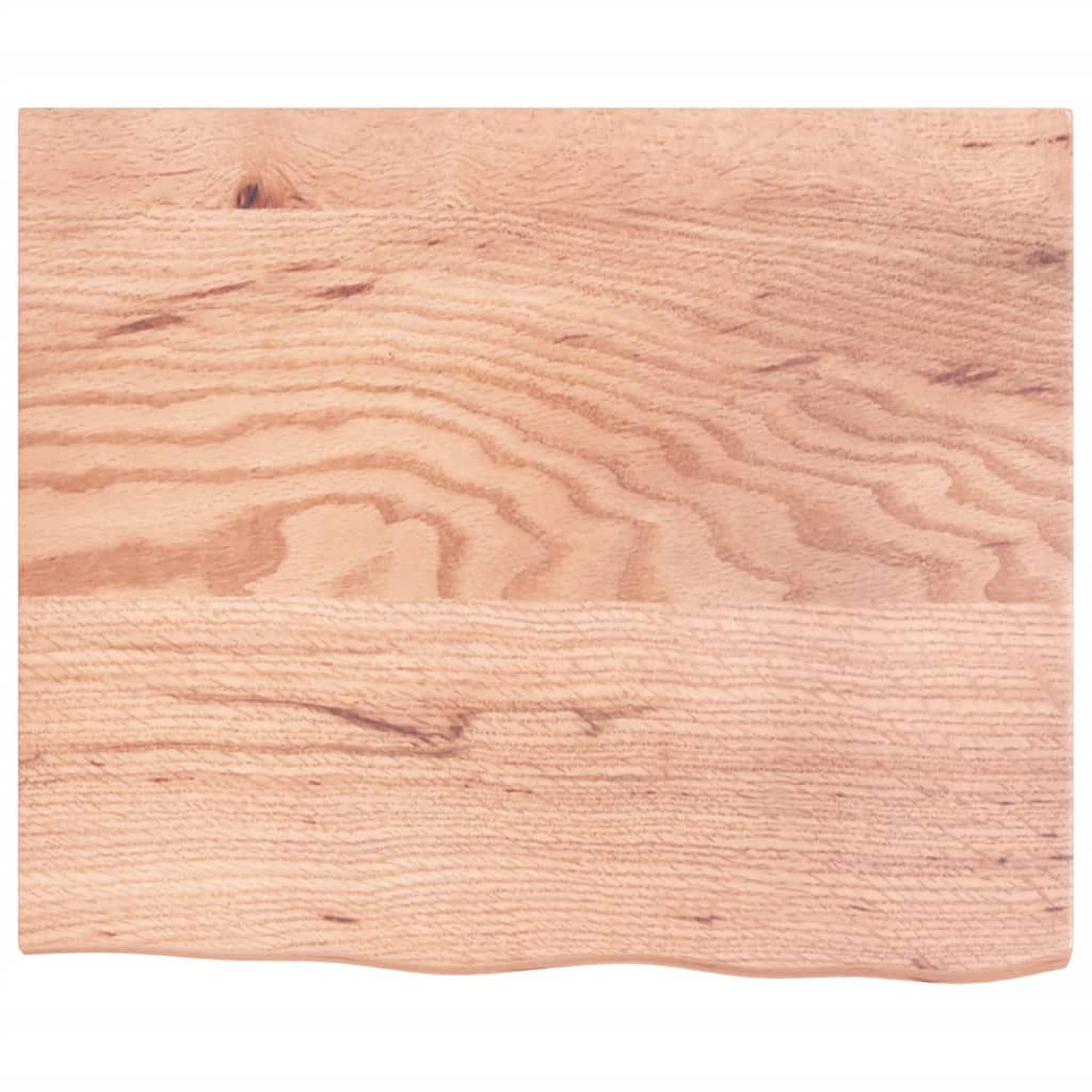 vidaXL Basin Shelf Wall Mounted Steel and Solid Wood Oak