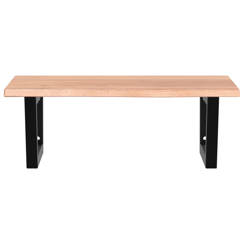 vidaXL Basin Shelf Wall Mounted Steel and Solid Wood Oak