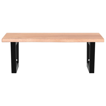 vidaXL Basin Shelf Wall Mounted Steel and Solid Wood Oak