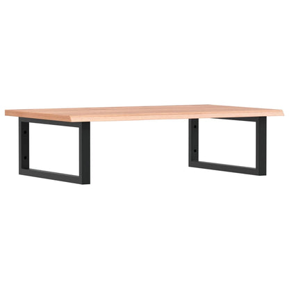 vidaXL Basin Shelf Wall Mounted Steel and Solid Wood Oak