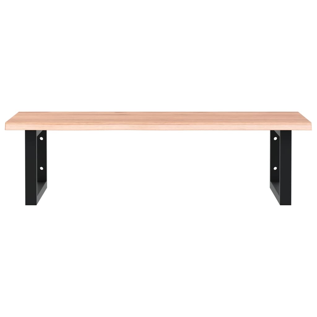 vidaXL Basin Shelf Wall Mounted Steel and Solid Wood Oak