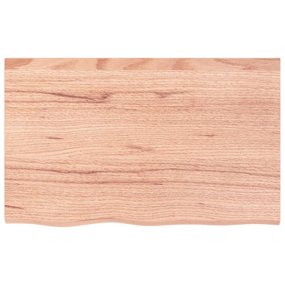 vidaXL Basin Shelf Wall Mounted Steel and Solid Wood Oak