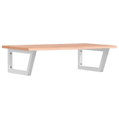 vidaXL Basin Shelf Wall Mounted Steel and Solid Wood Oak