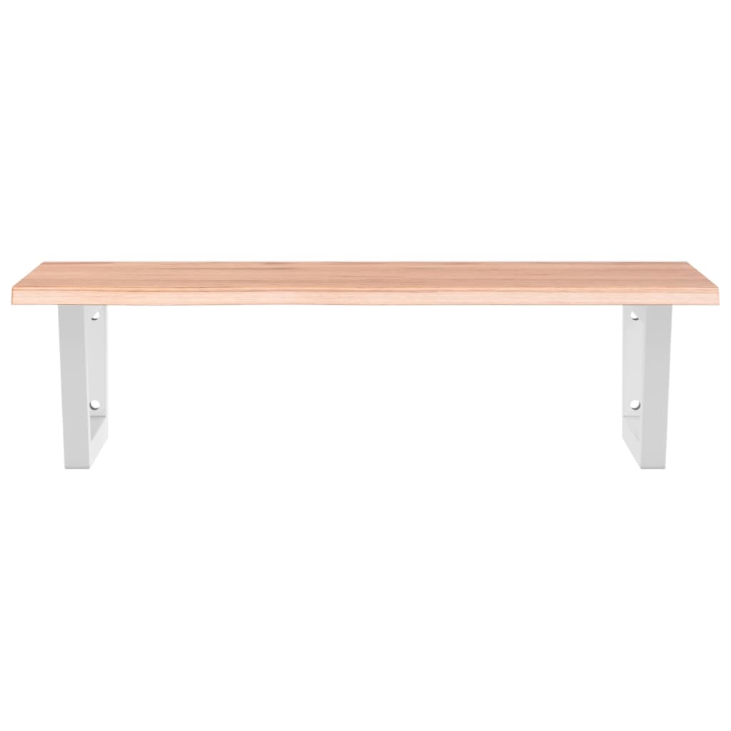 vidaXL Basin Shelf Wall Mounted Steel and Solid Wood Oak