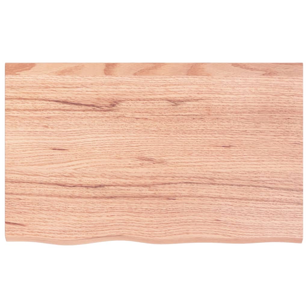 vidaXL Basin Shelf Wall Mounted Steel and Solid Wood Oak