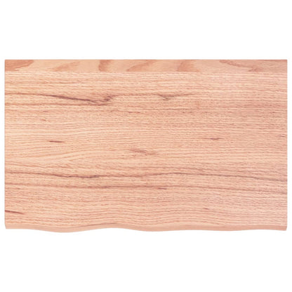 vidaXL Basin Shelf Wall Mounted Steel and Solid Wood Oak