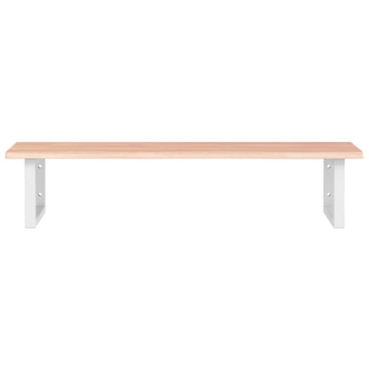 vidaXL Basin Shelf Wall Mounted Steel and Solid Wood Oak