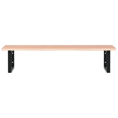 vidaXL Basin Shelf Wall Mounted Steel and Solid Wood Oak