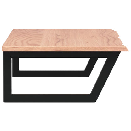 vidaXL Basin Shelf Wall Mounted Steel and Solid Wood Oak