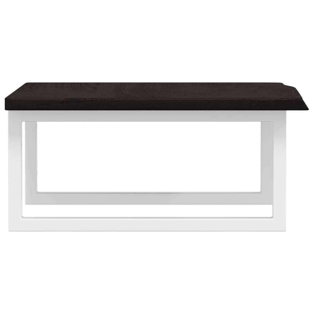 vidaXL Basin Shelf Wall Mounted Steel and Solid Wood Oak