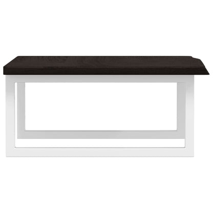 vidaXL Basin Shelf Wall Mounted Steel and Solid Wood Oak