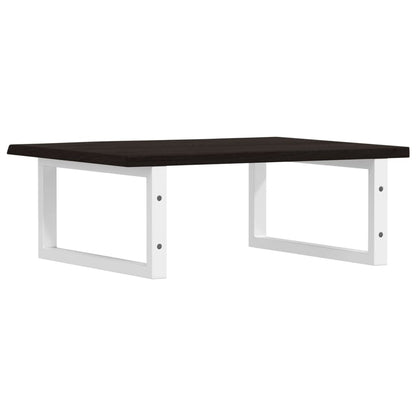 vidaXL Basin Shelf Wall Mounted Steel and Solid Wood Oak