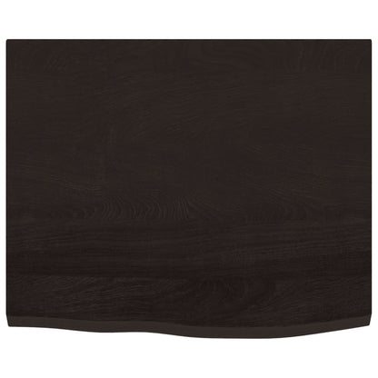vidaXL Basin Shelf Wall Mounted Steel and Solid Wood Oak