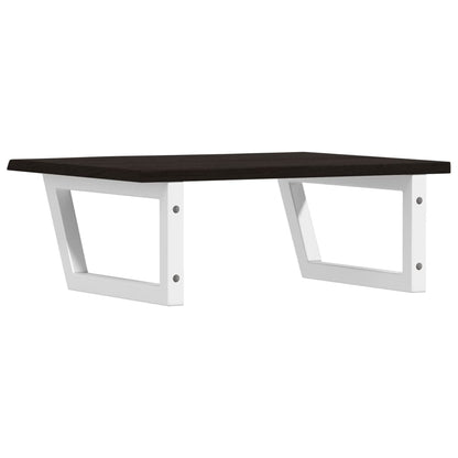 vidaXL Basin Shelf Wall Mounted Steel and Solid Wood Oak