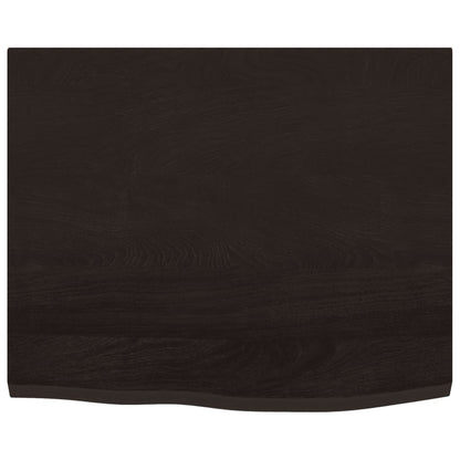 vidaXL Basin Shelf Wall Mounted Steel and Solid Wood Oak