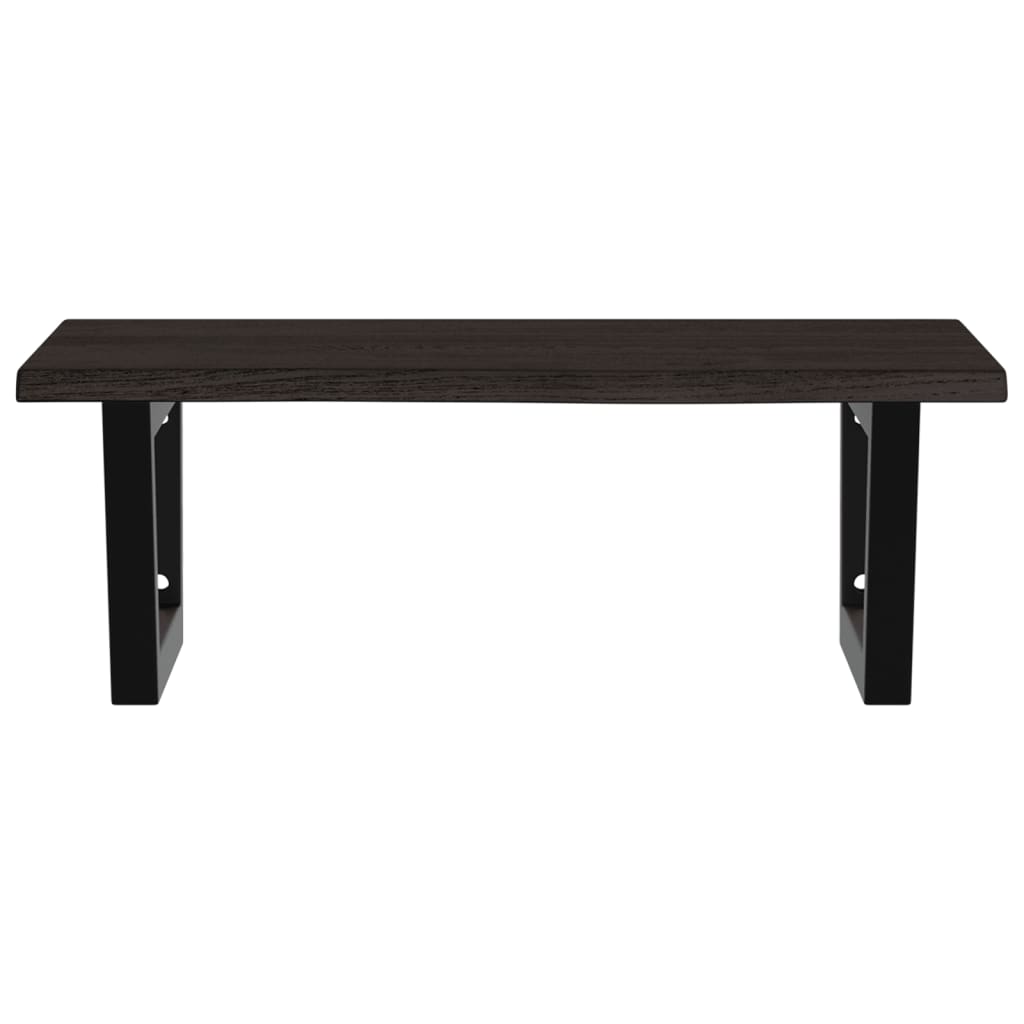 vidaXL Basin Shelf Wall Mounted Steel and Solid Wood Oak