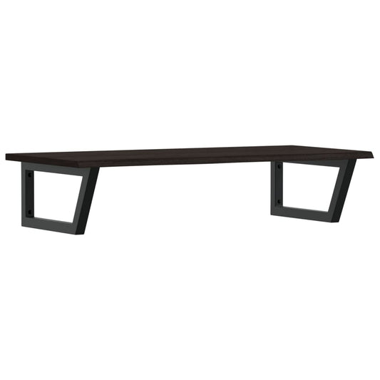 vidaXL Basin Shelf Wall Mounted Steel and Solid Wood Oak
