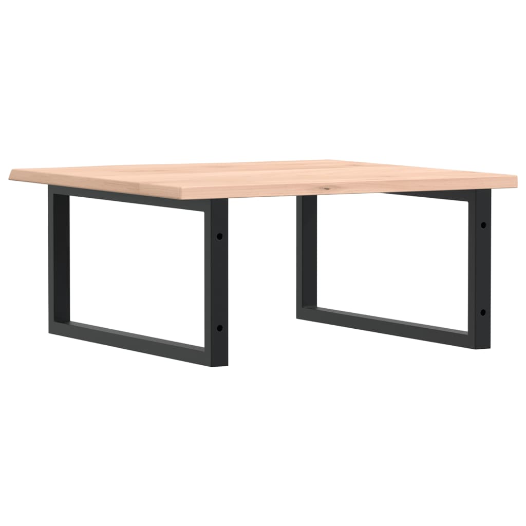 vidaXL Basin Shelf Wall Mounted Steel and Solid Wood Oak