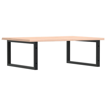 vidaXL Basin Shelf Wall Mounted Steel and Solid Wood Oak