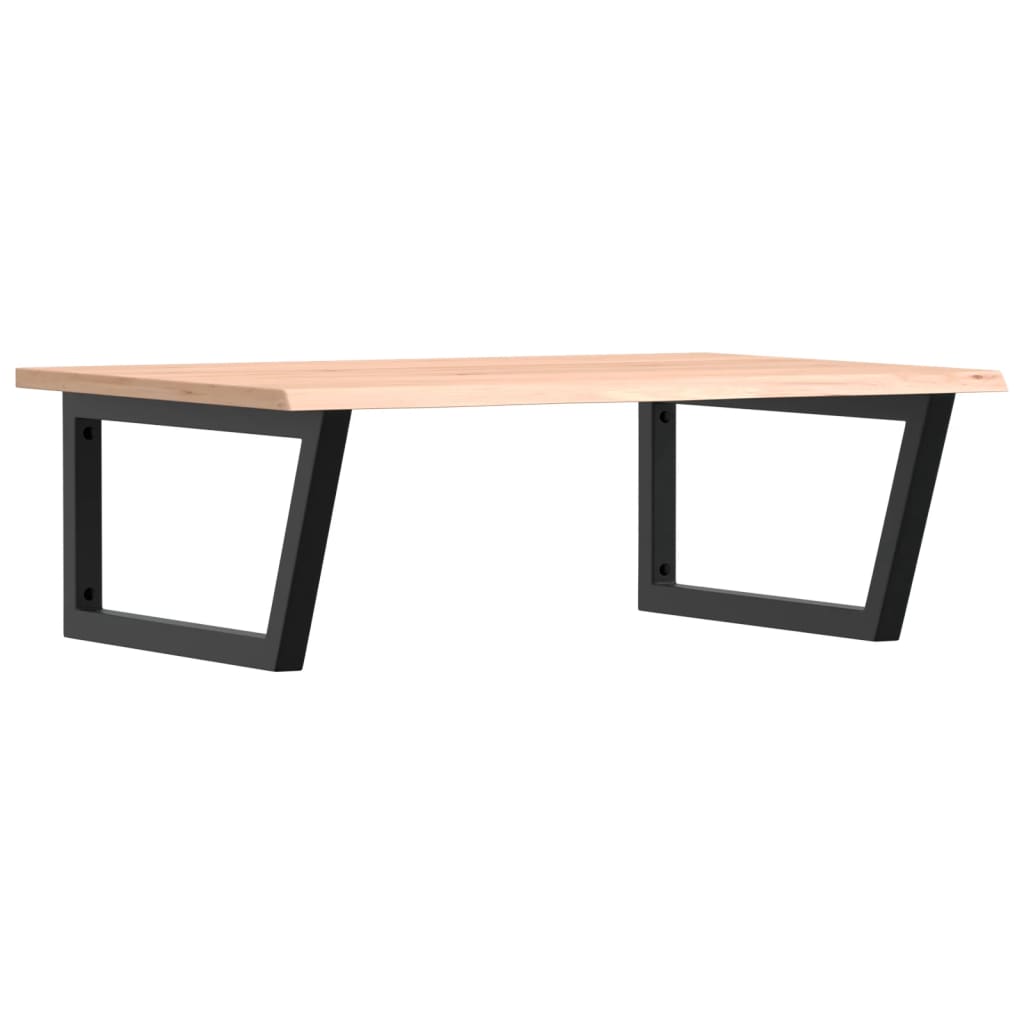 vidaXL Basin Shelf Wall Mounted Steel and Solid Wood Oak